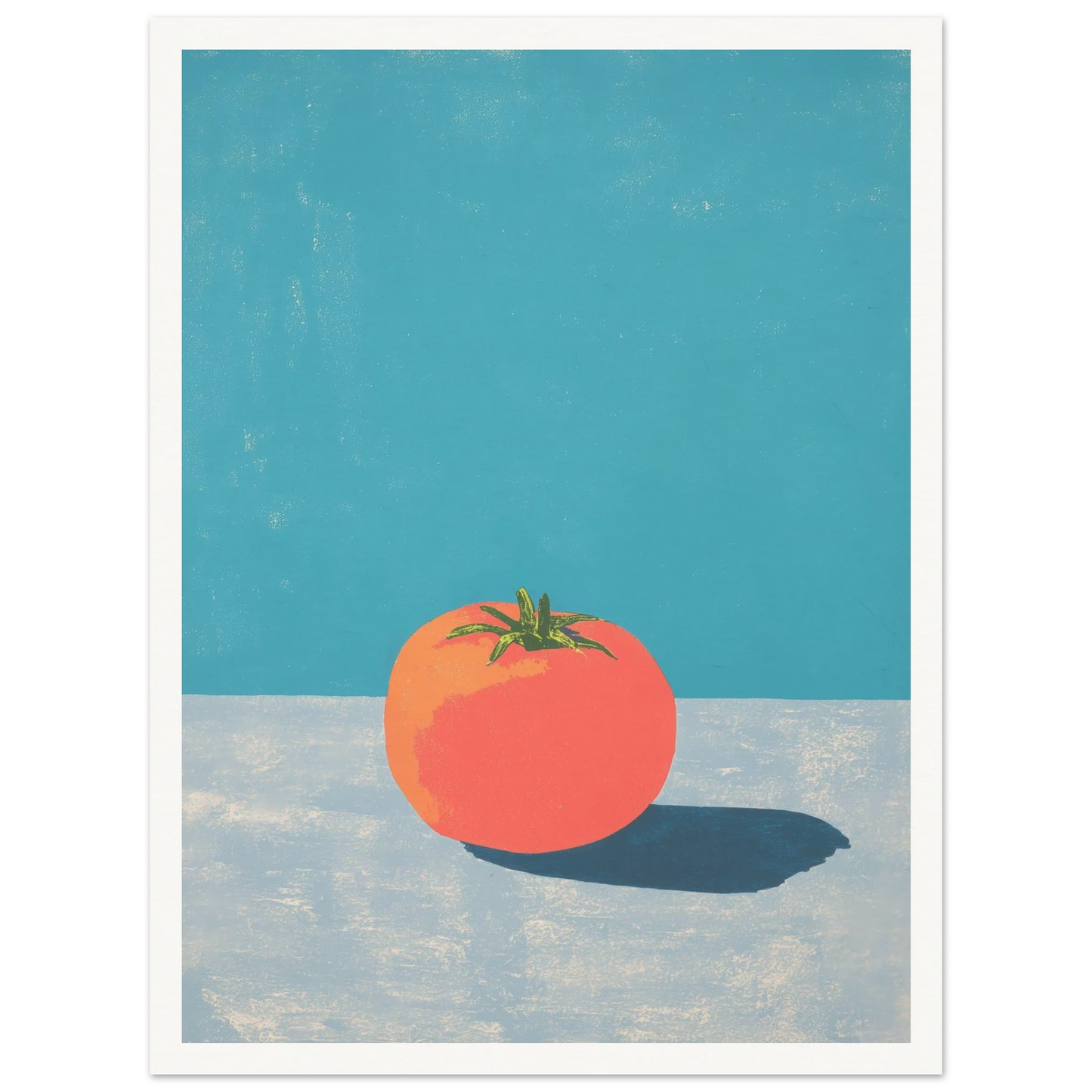 Coral on Grey - Framed Poster - 30x40 cm / 12x16″ - Black frame