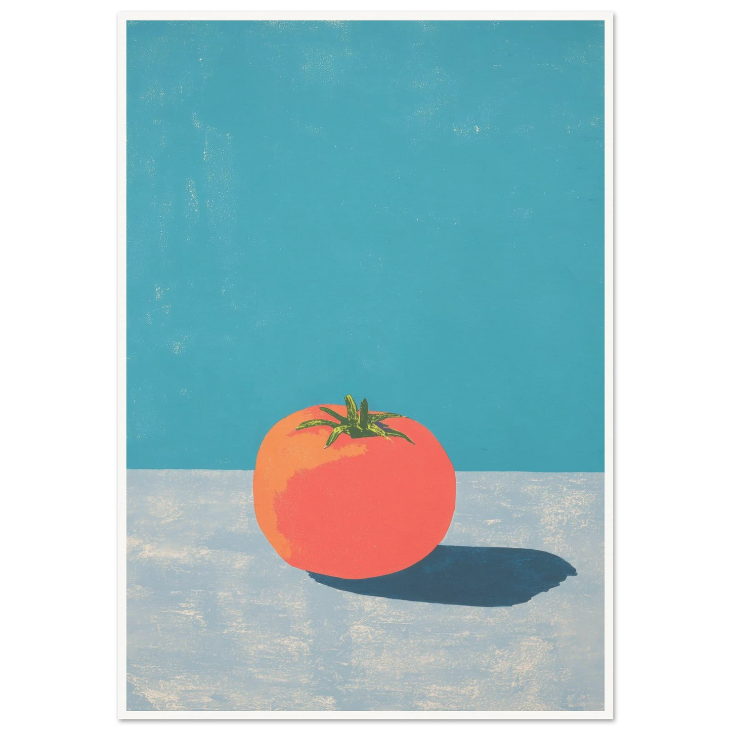 Coral on Grey - Framed Poster - 30x40 cm / 12x16″ - Black frame