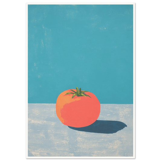 Coral on Grey - Framed Poster - 30x40 cm / 12x16″ - Black frame