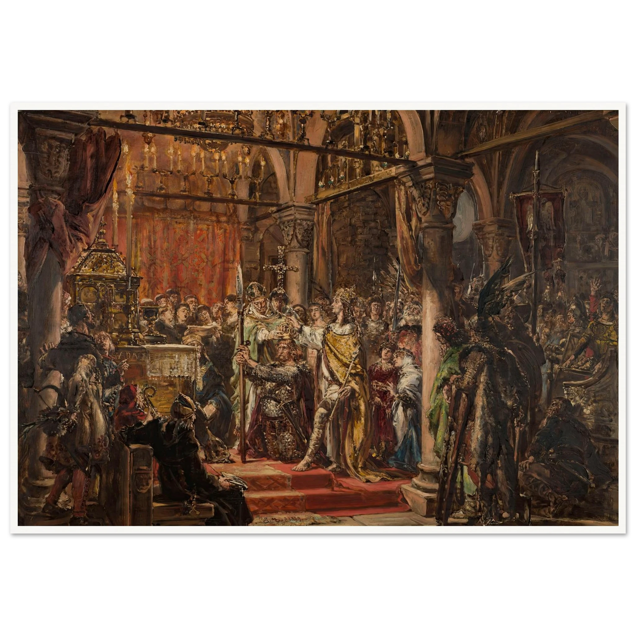 Coronation of the First King, 1001 AD, from the series “History of Civ ...