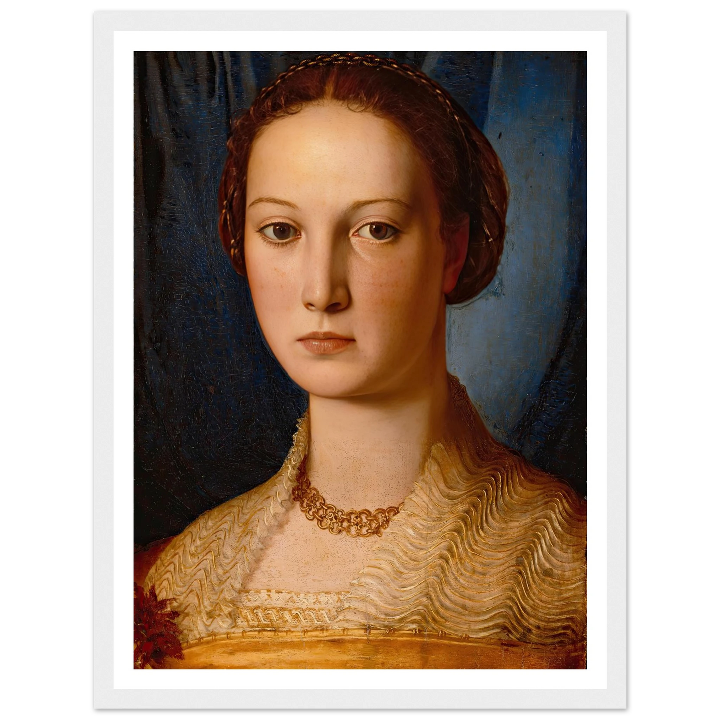 Costanza Da Sommaia (ca. 1540) Art Print | Agnolo Bronzino - Framed Poster - 30x40 cm / 12x16″ - Black frame