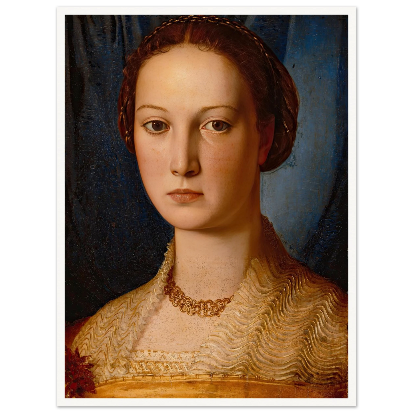 Costanza Da Sommaia (ca. 1540) Art Print | Agnolo Bronzino - Framed Poster - 30x40 cm / 12x16″ - Black frame
