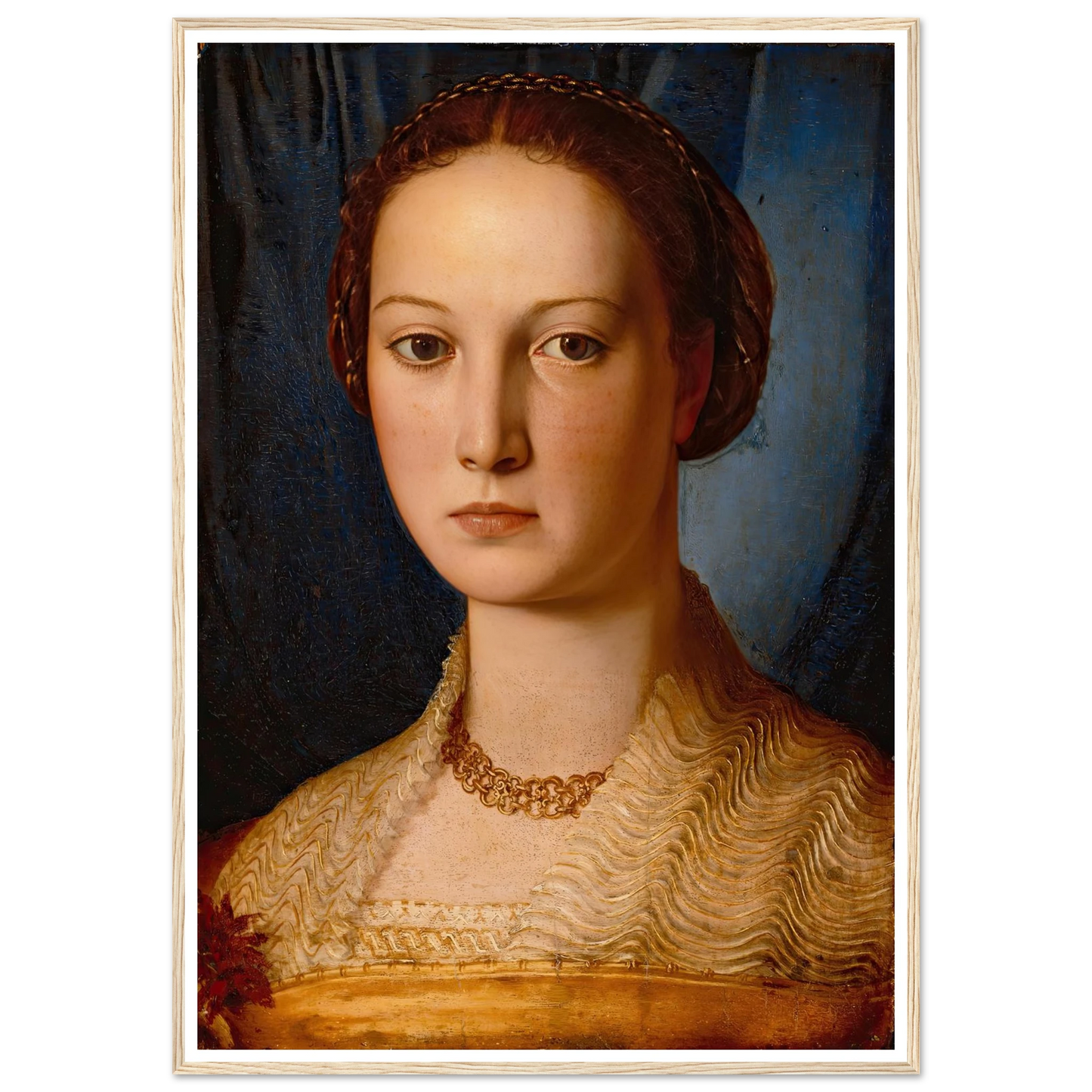 Costanza Da Sommaia (ca. 1540) Art Print | Agnolo Bronzino - Framed Poster - 30x40 cm / 12x16″ - Black frame