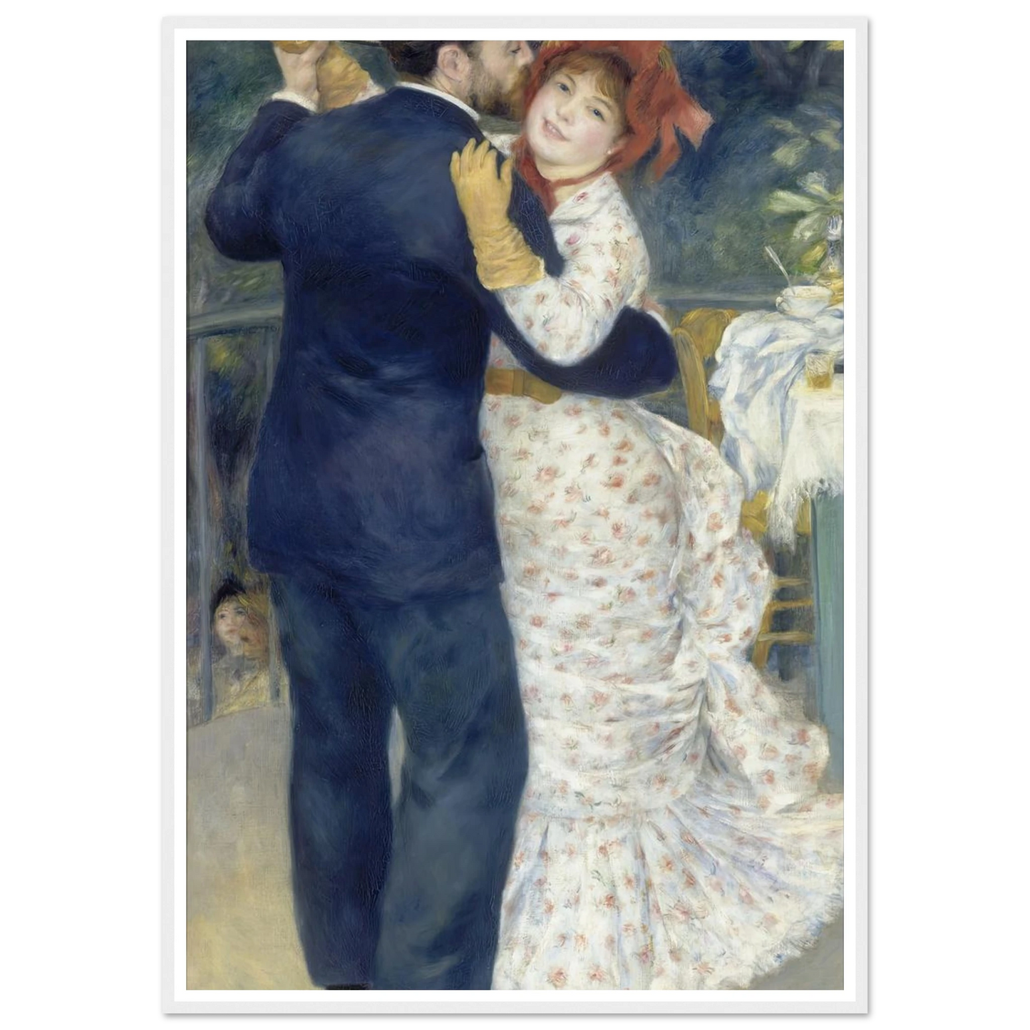 Country Dance (1883) Art Print | Pierre Auguste Renoir - Framed Poster - 30x40 cm / 12x16″ - Black frame