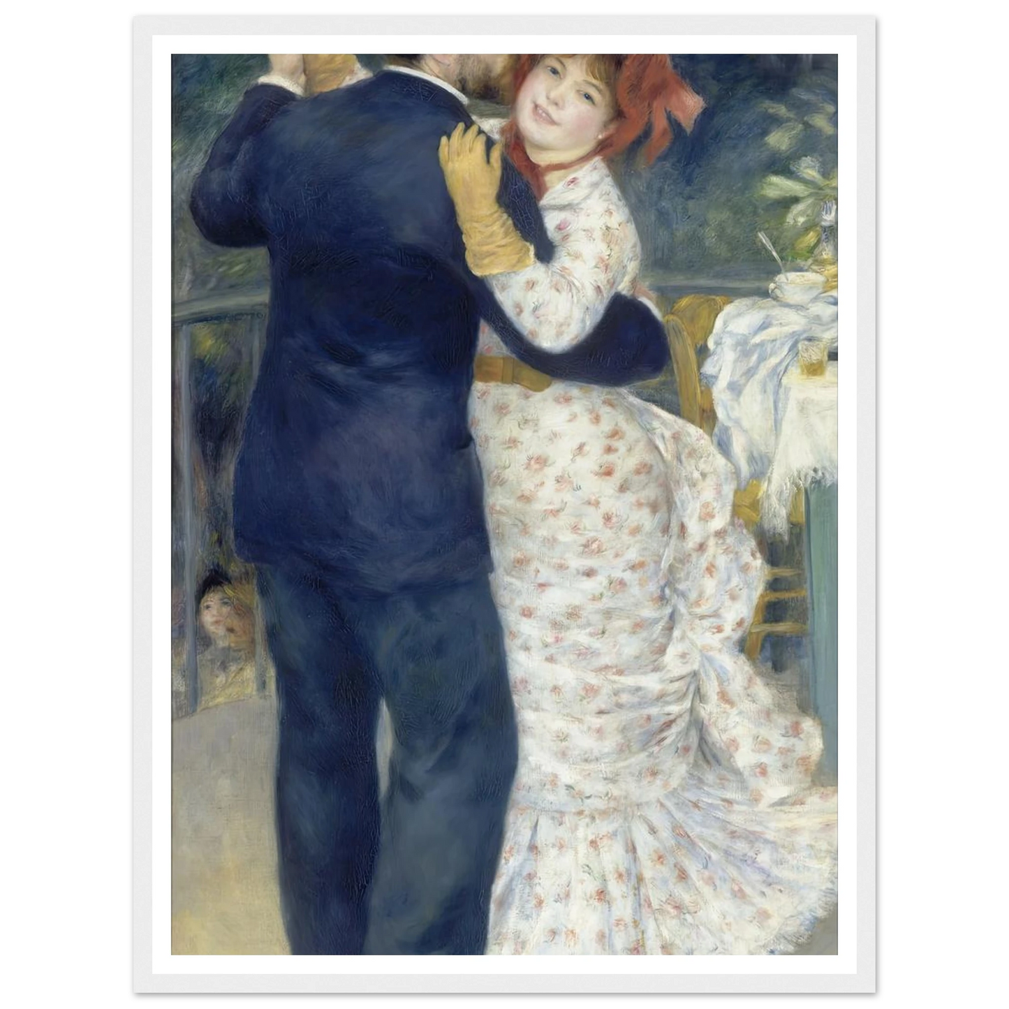 Country Dance (1883) Art Print | Pierre Auguste Renoir - Framed Poster - 30x40 cm / 12x16″ - Black frame