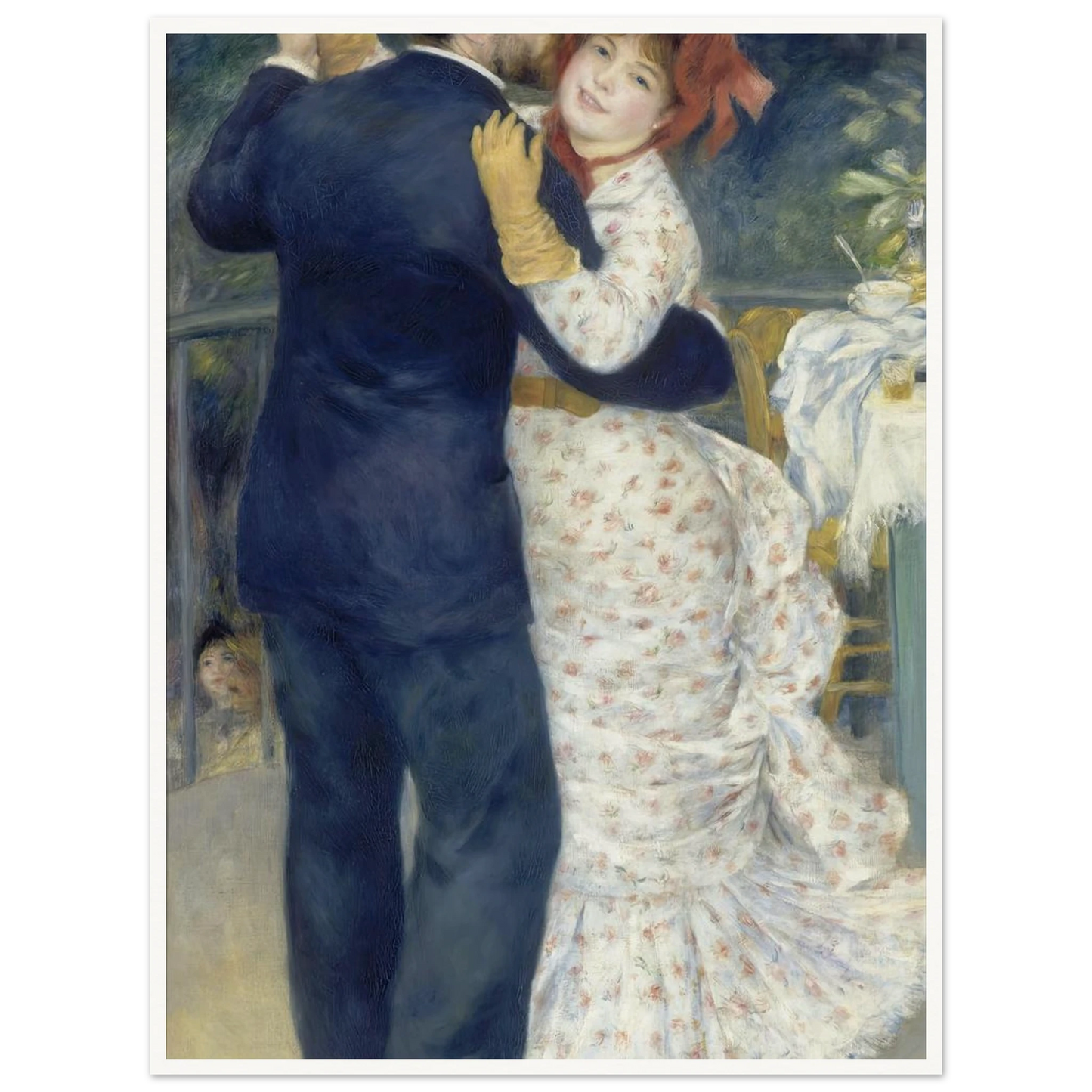 Country Dance (1883) Art Print | Pierre Auguste Renoir - Framed Poster - 30x40 cm / 12x16″ - Black frame