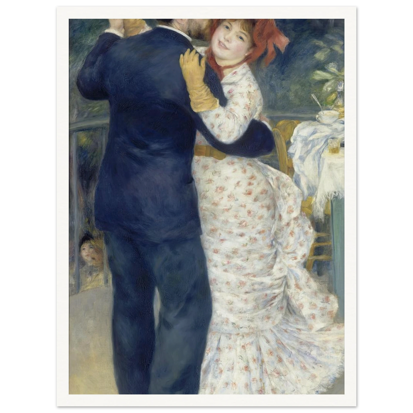 Country Dance (1883) Art Print | Pierre Auguste Renoir - Framed Poster - 30x40 cm / 12x16″ - Black frame