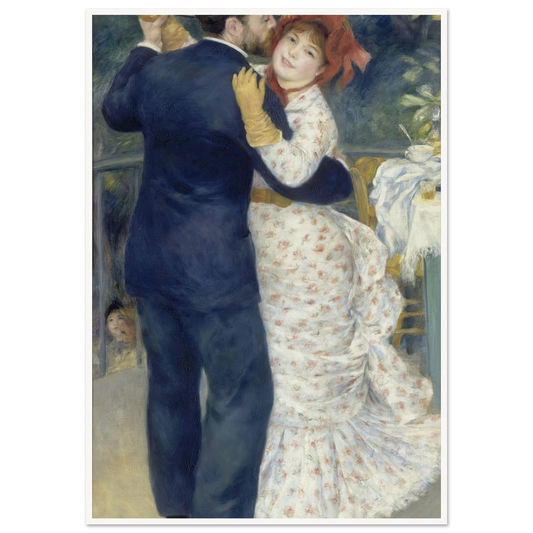 Country Dance (1883) Art Print | Pierre Auguste Renoir - Framed Poster - 30x40 cm / 12x16″ - Black frame