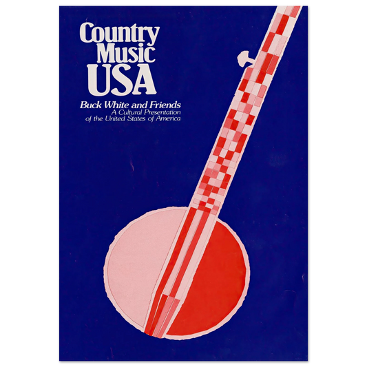 Country Music USA. Buck White and Friends 2 Art Print | US Information Agency - Framed Poster - 30x40 cm / 12x16″ - Black frame