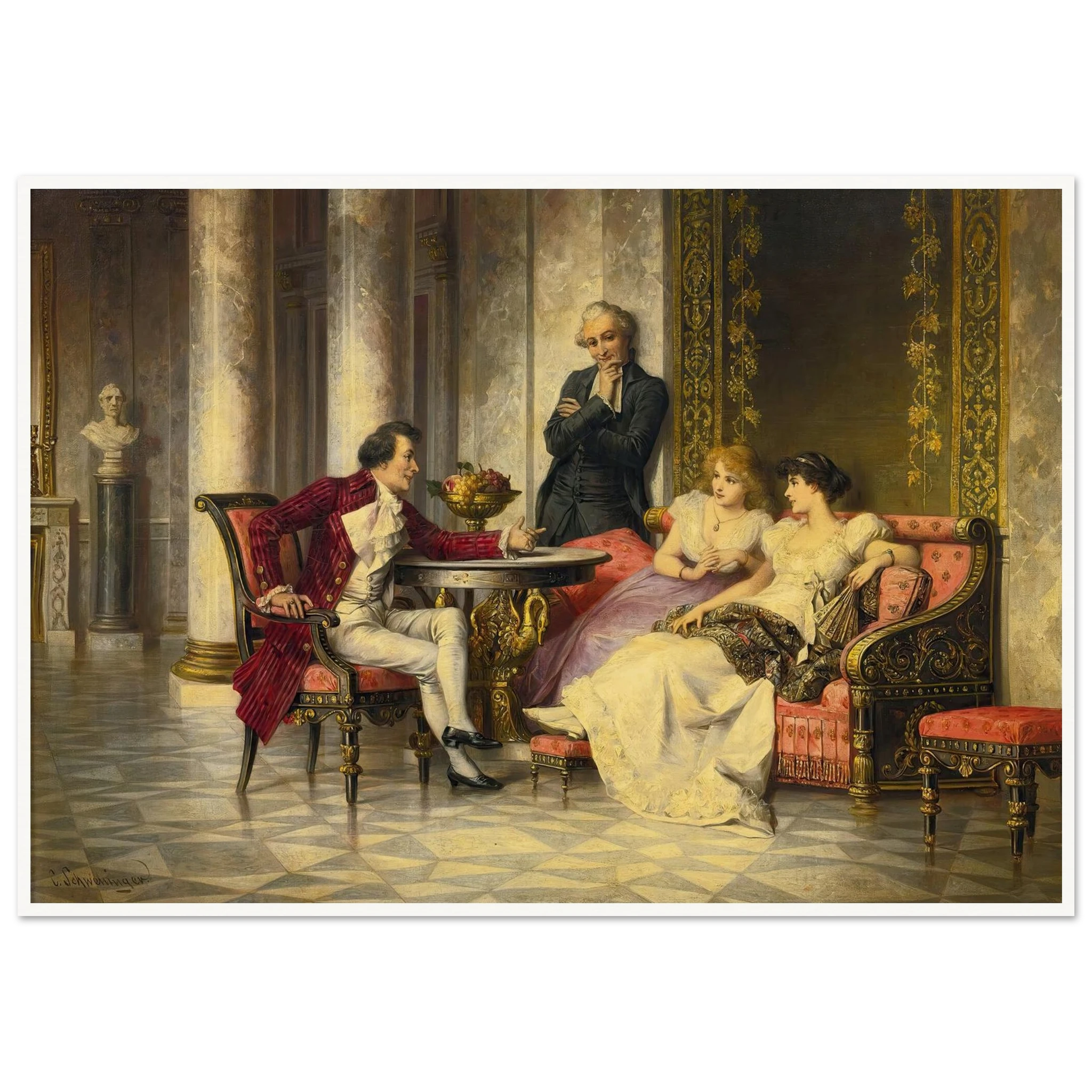 Court Intrigues Art Print | Carl Schweninger Jr – Quipham Collections