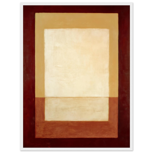 Cream Shape - Framed Poster - 30x40 cm / 12x16″ - Black frame