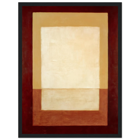 Cream Shape - Framed Poster - 30x40 cm / 12x16″ - Black frame