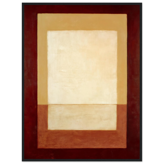 Cream Shape - Framed Poster - 30x40 cm / 12x16″ - Black frame