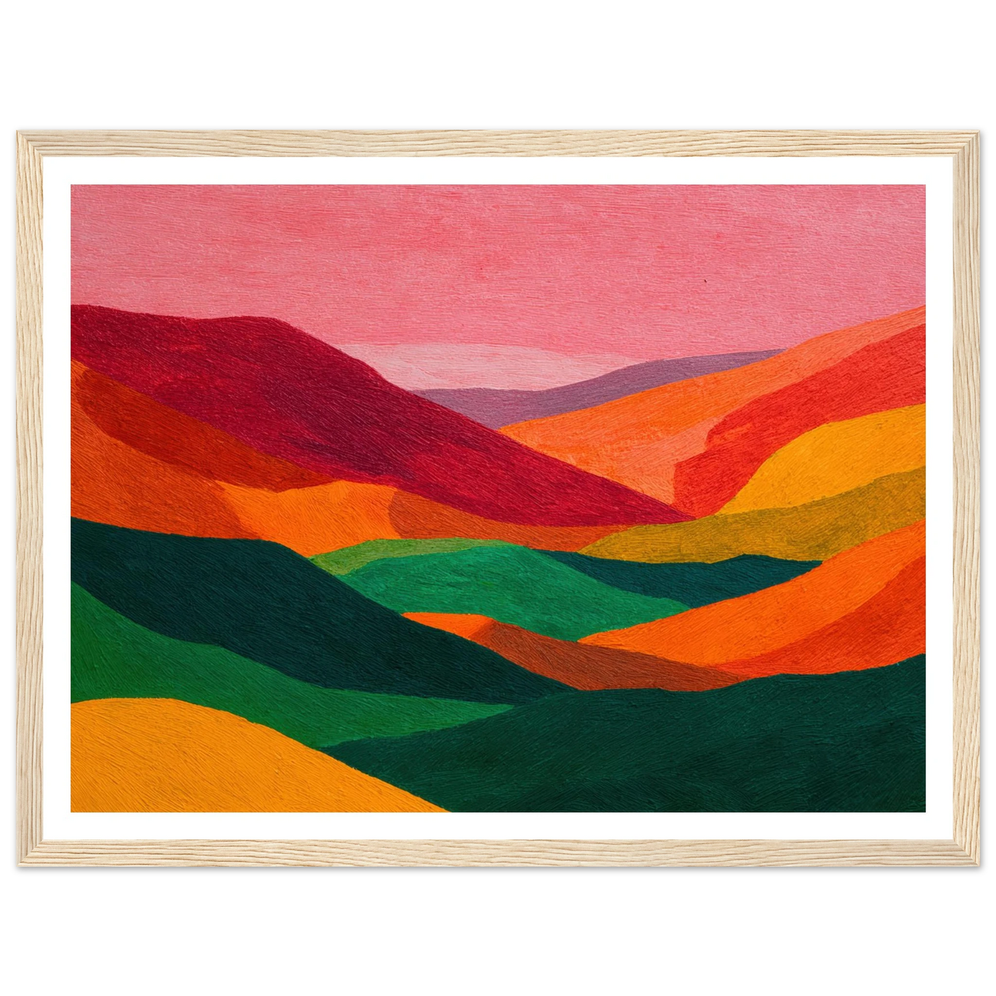 Crimson Valley Echo - Framed Poster - 30x40 cm / 12x16″ - Black frame