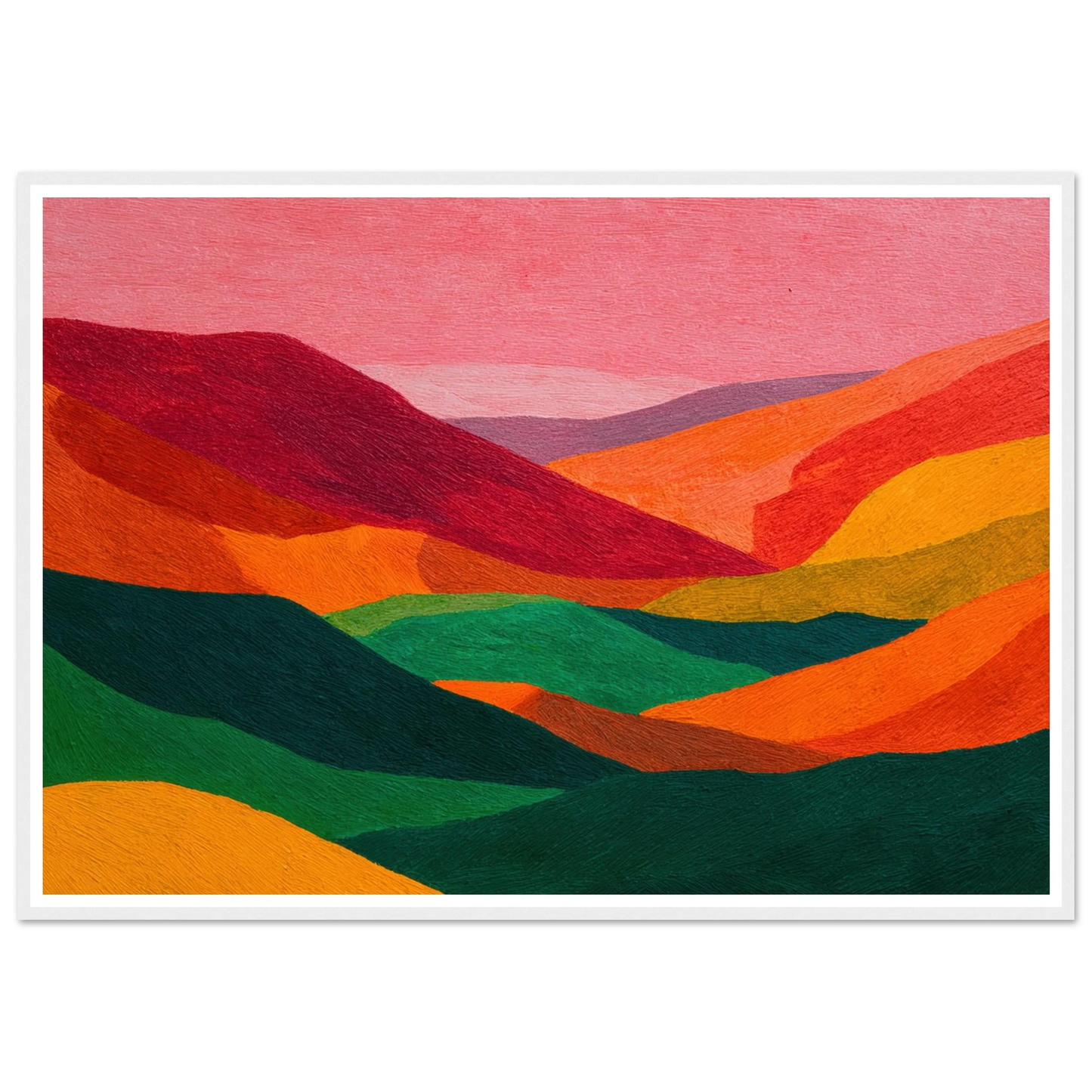 Crimson Valley Echo - Framed Poster - 30x40 cm / 12x16″ - Black frame