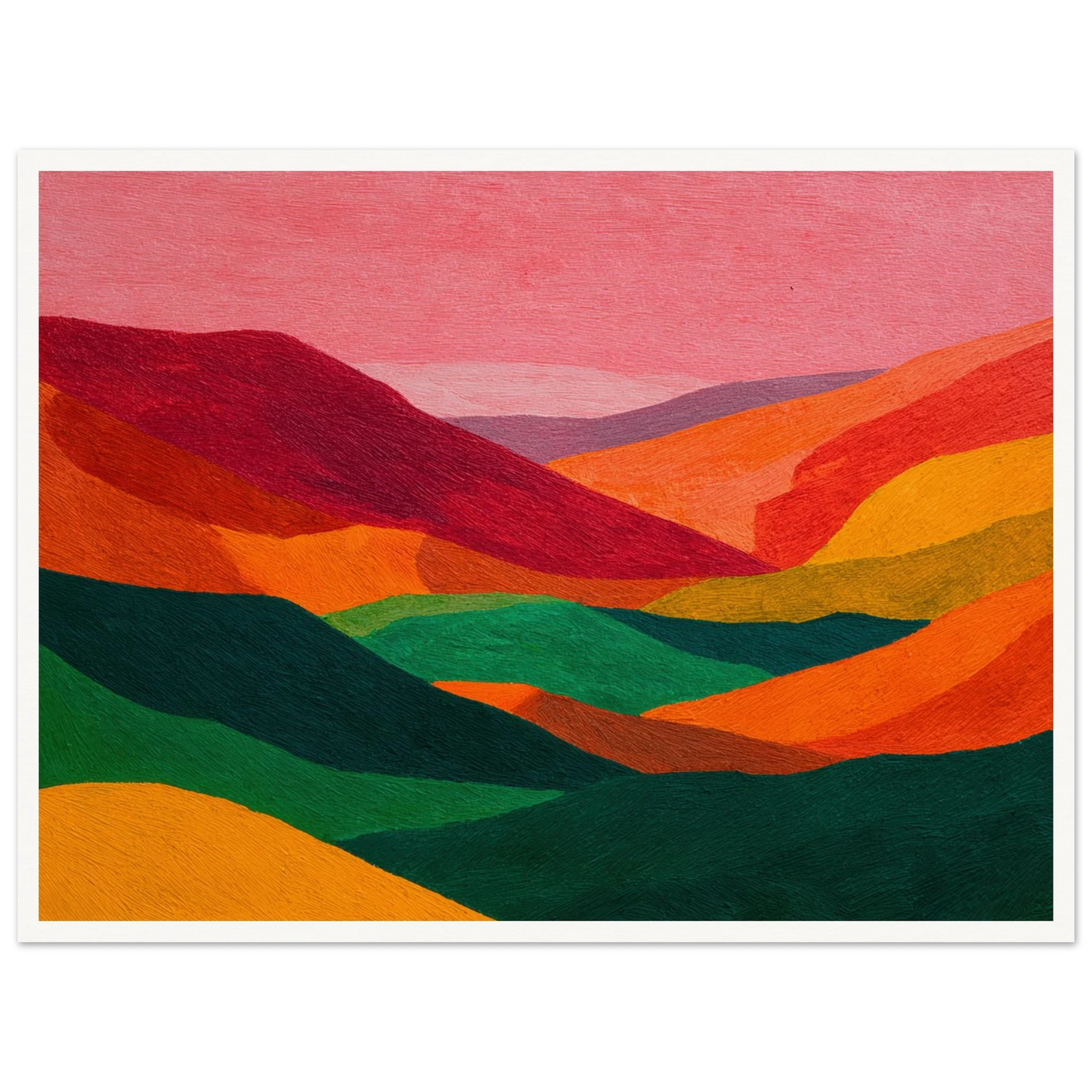 Crimson Valley Echo - Framed Poster - 30x40 cm / 12x16″ - Black frame