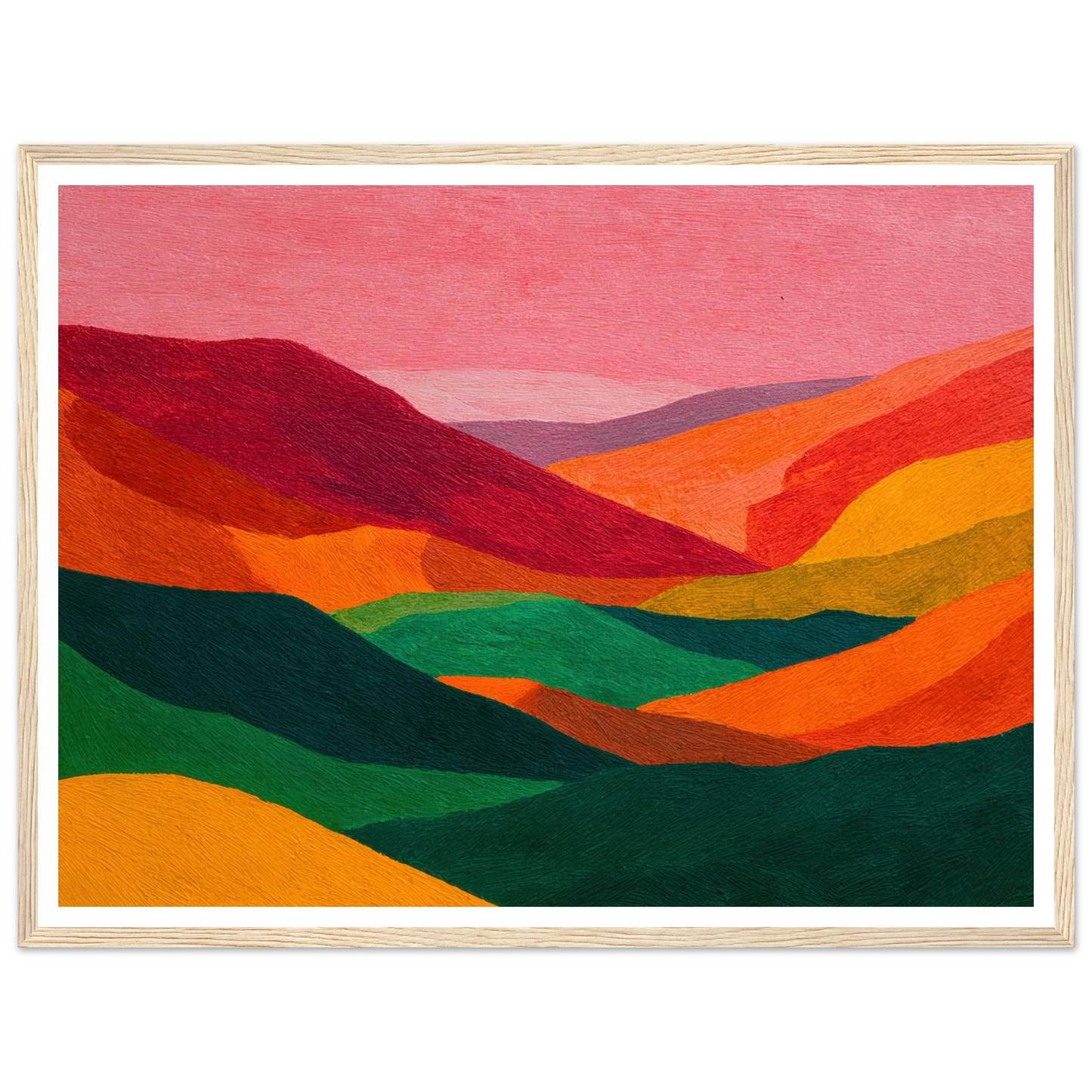 Crimson Valley Echo - Framed Poster - 30x40 cm / 12x16″ - Black frame