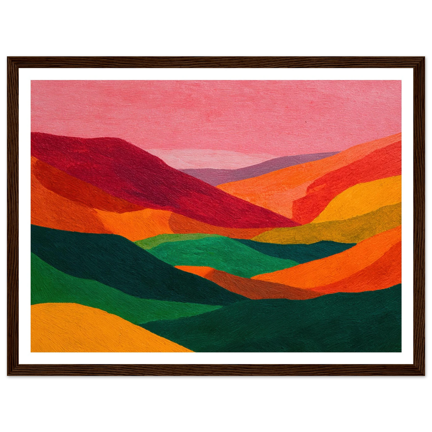 Crimson Valley Echo - Framed Poster - 30x40 cm / 12x16″ - Black frame