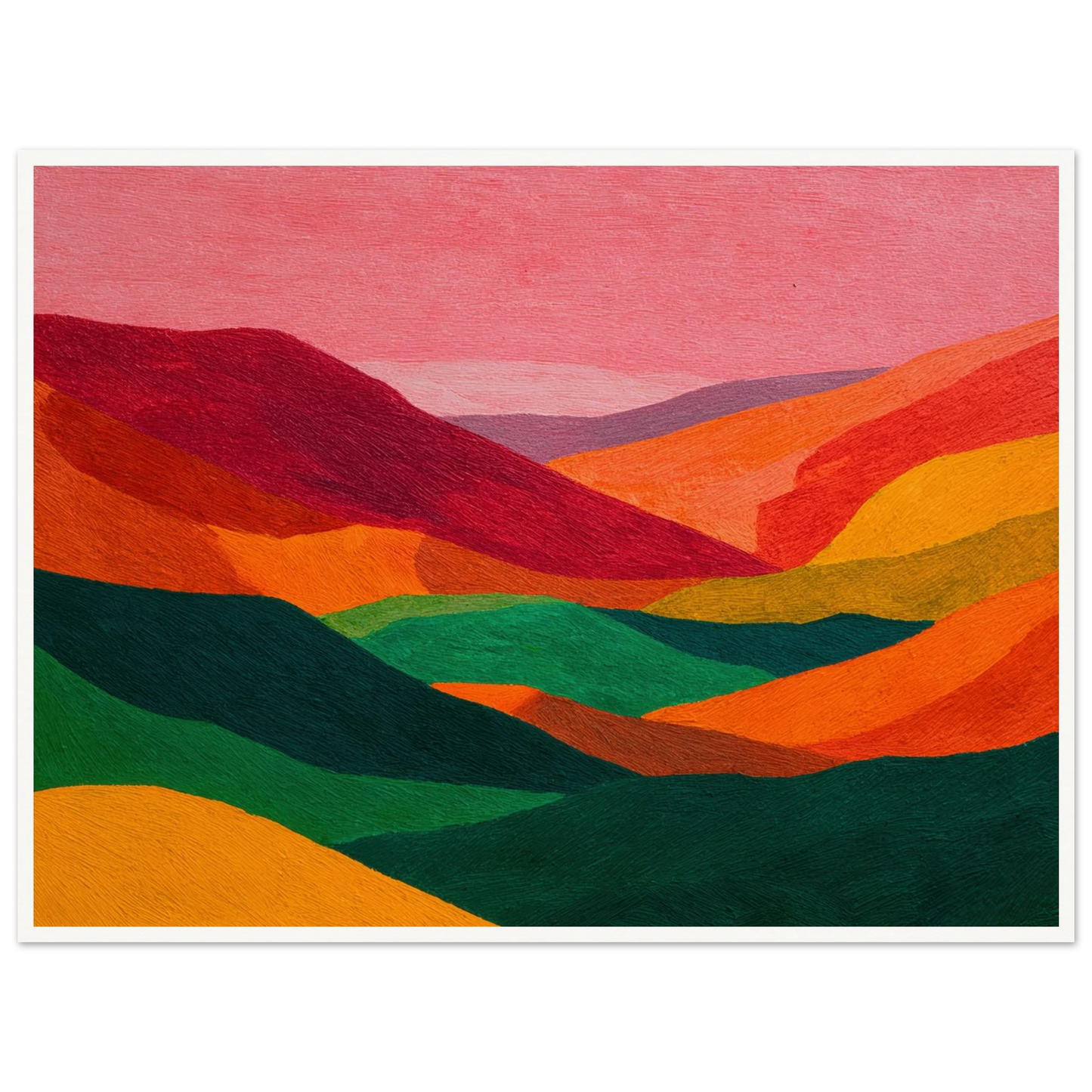 Crimson Valley Echo - Framed Poster - 30x40 cm / 12x16″ - Black frame