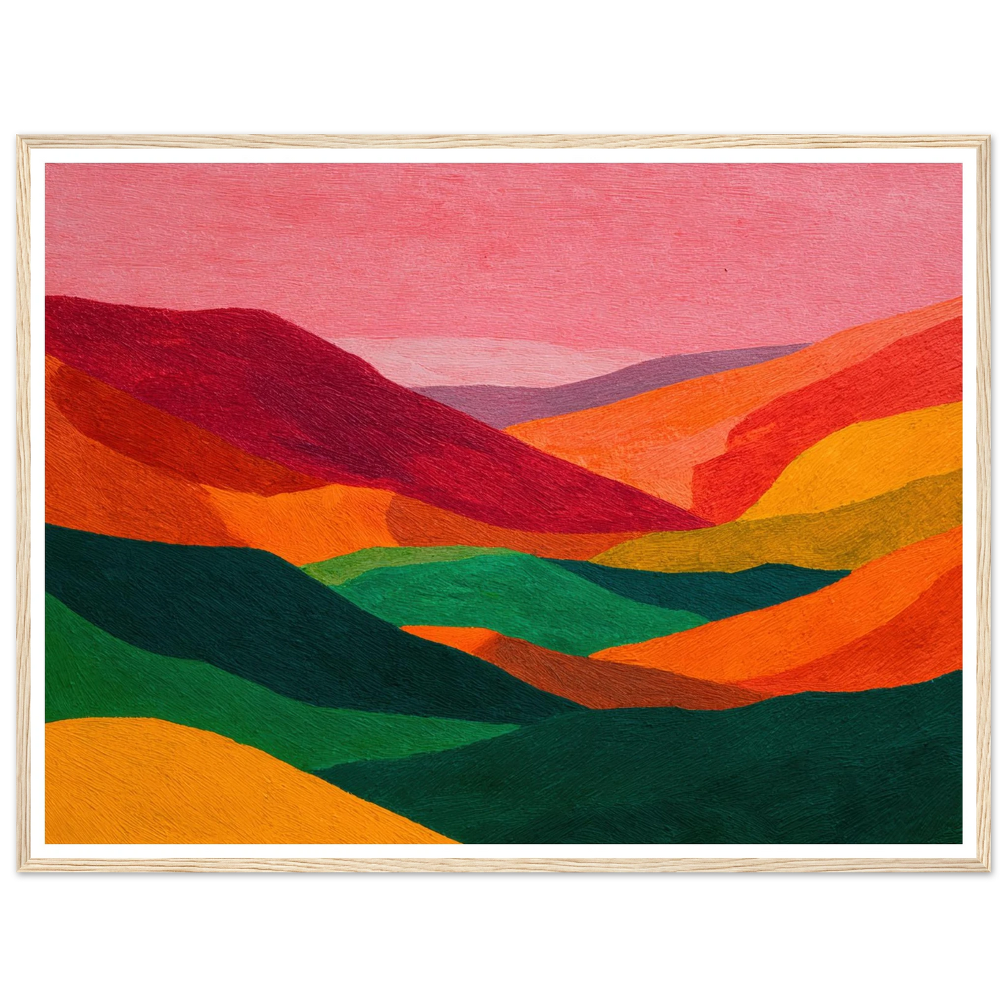 Crimson Valley Echo - Framed Poster - 30x40 cm / 12x16″ - Black frame