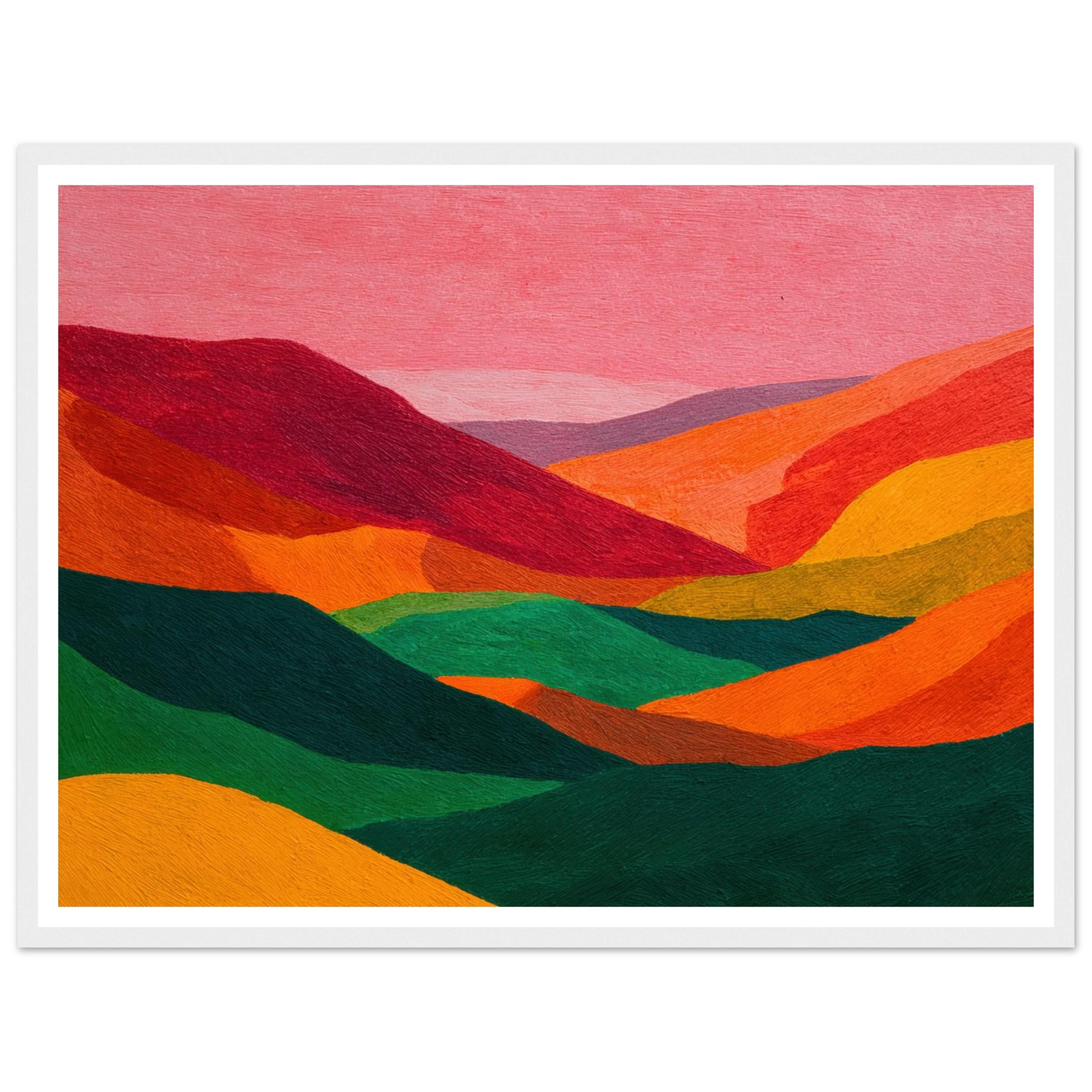 Crimson Valley Echo - Framed Poster - 30x40 cm / 12x16″ - Black frame