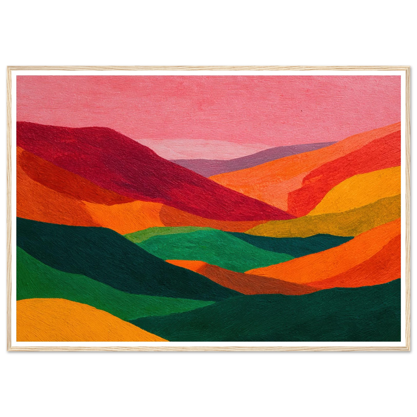 Crimson Valley Echo - Framed Poster - 30x40 cm / 12x16″ - Black frame