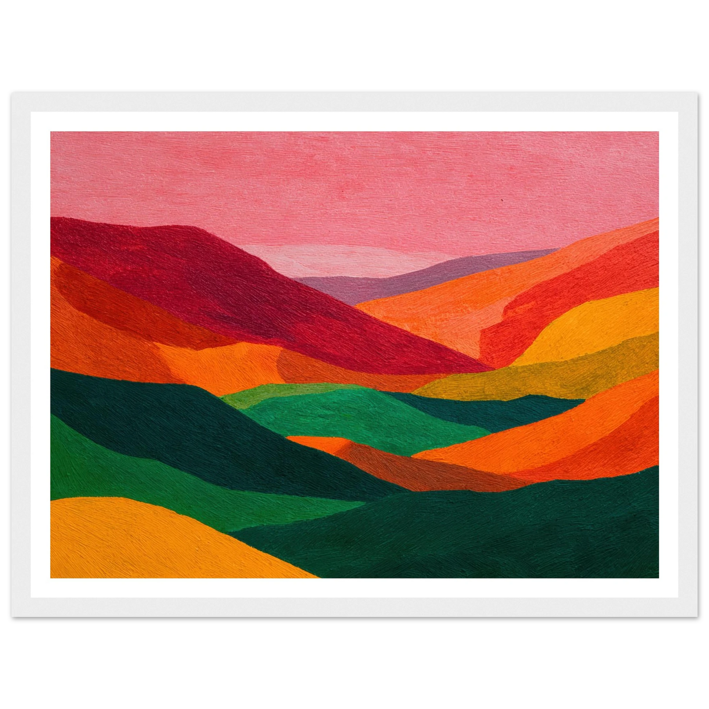 Crimson Valley Echo - Framed Poster - 30x40 cm / 12x16″ - Black frame