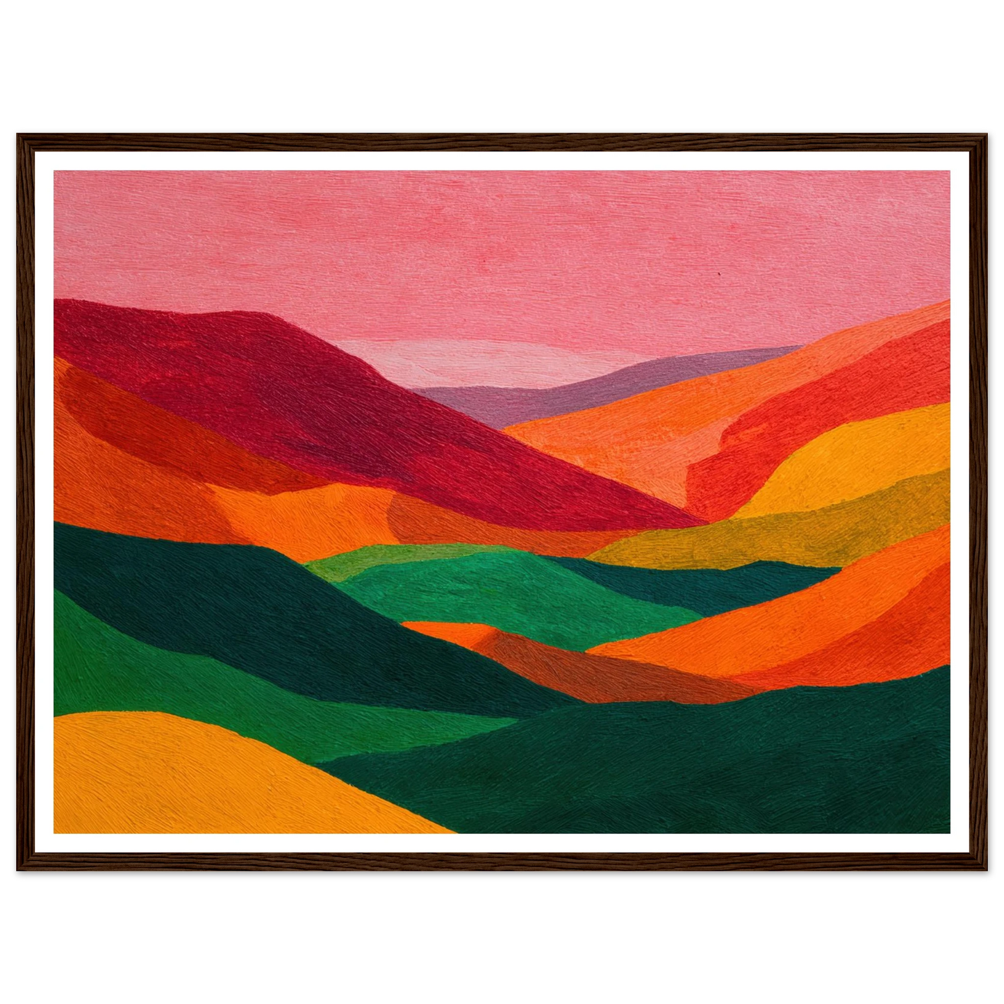 Crimson Valley Echo - Framed Poster - 30x40 cm / 12x16″ - Black frame