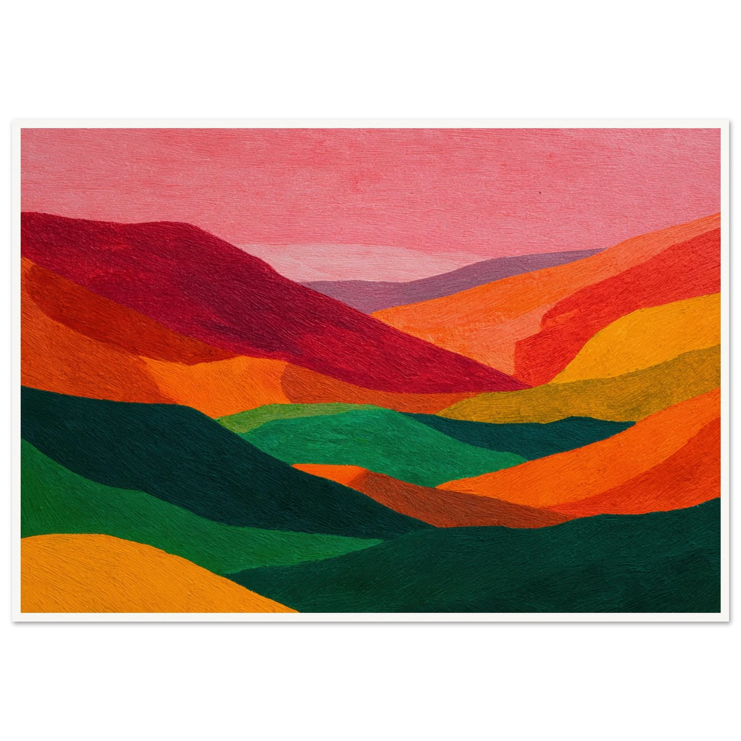 Crimson Valley Echo - Framed Poster - 30x40 cm / 12x16″ - Black frame