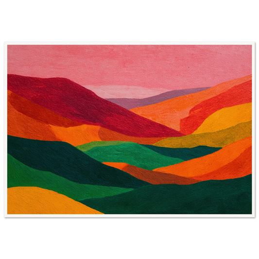 Crimson Valley Echo - Framed Poster - 30x40 cm / 12x16″ - Black frame