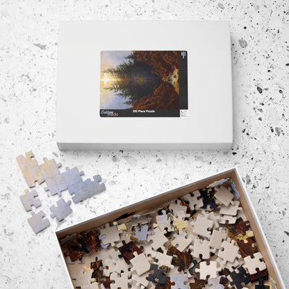 Croix dans la Forêt Huile sur toile Puzzle | Caspar David Friedrich - - 252 pcs (Vertical) - 