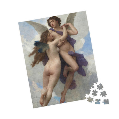Cupid and Psyche as Children Puzzle | William-Adolphe Bouguereau - - 252 pcs (Vertical) - 