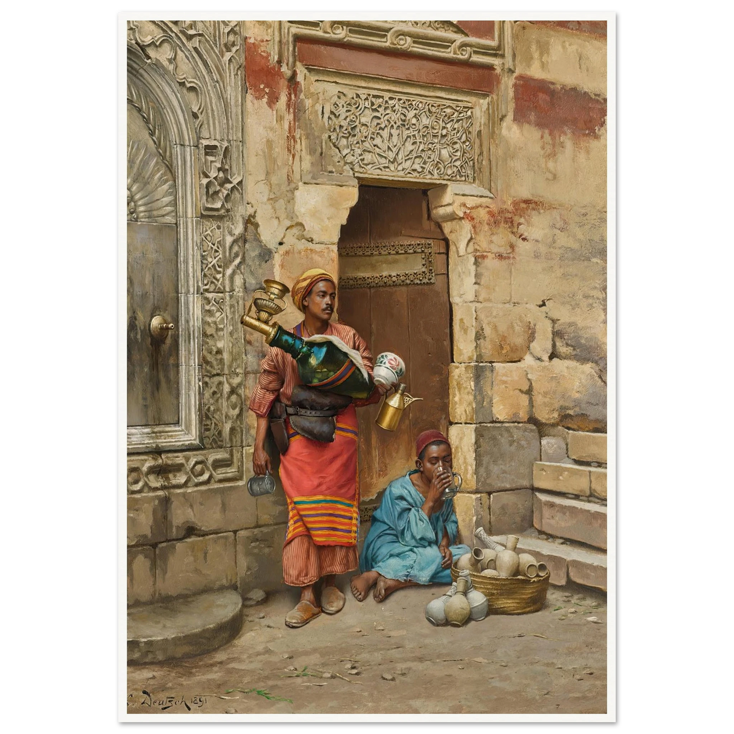 The Water Seller (1891) Art Print | Ludwig Deutsch-Quipham Collections
