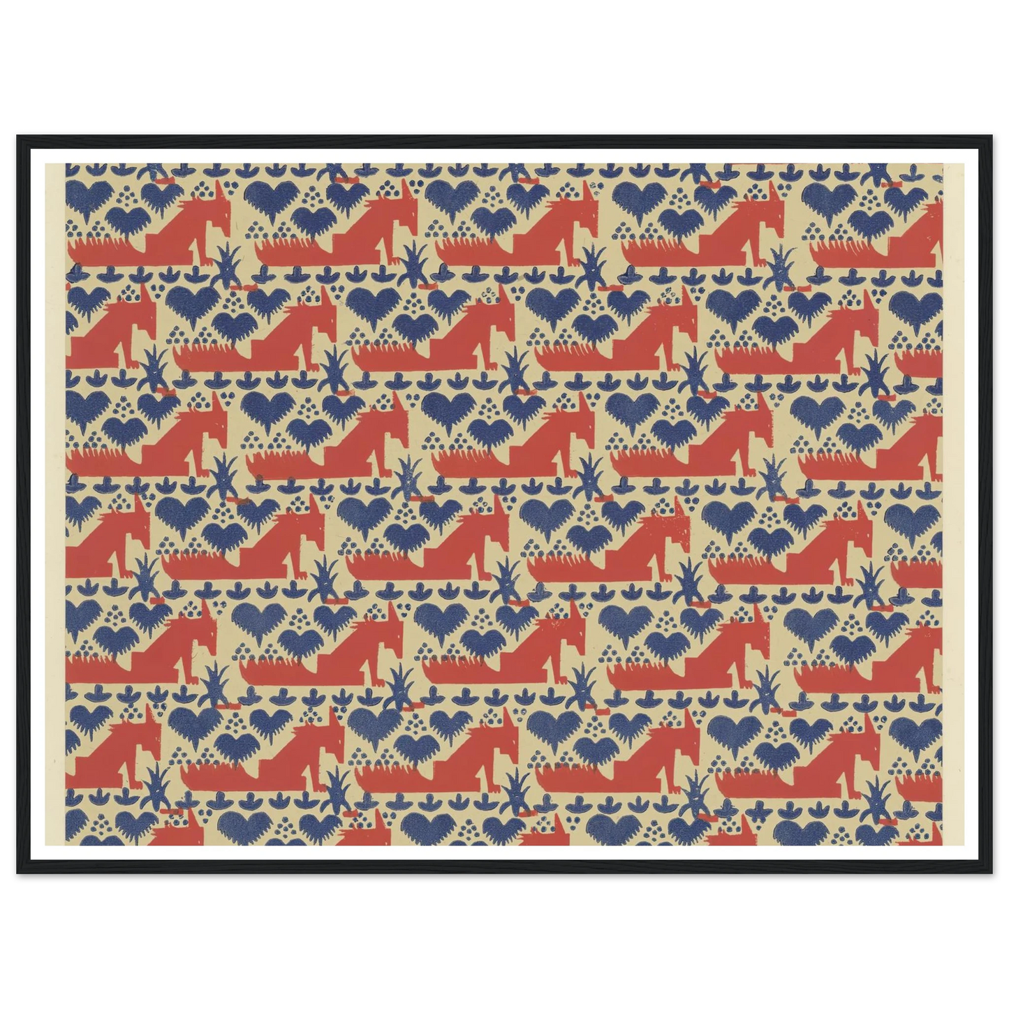 Buntpapier (Füchse) (1902 - 1906) Art Print | Maria von Uchatius-Quipham Collections
