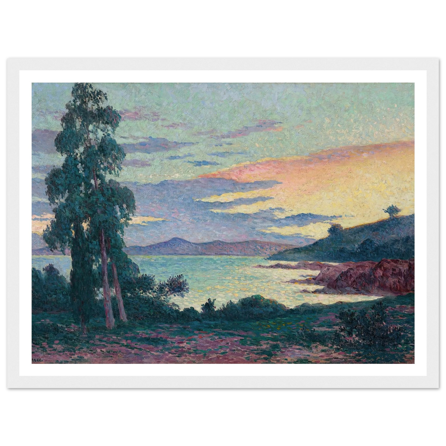 La Fossette Saint-Clair, près du Lavandou (circa 1903-1905) Art Print | Maximilien Luce-Quipham Collections