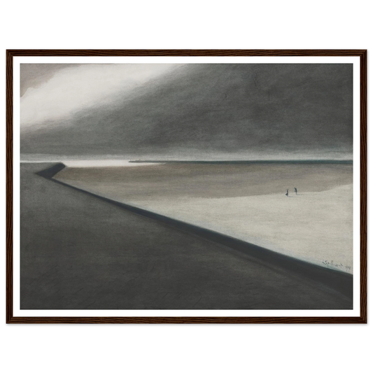 Digue et plage (1907) Art Print | Leon Spilliaert-Quipham Collections