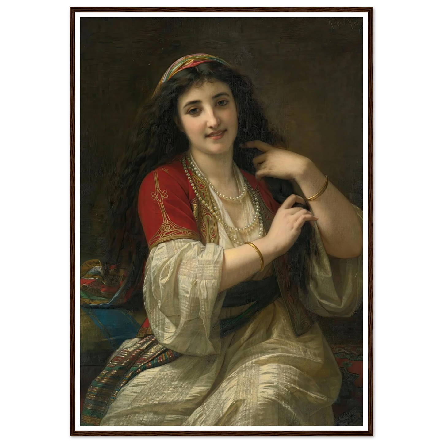 A Turkish Beauty (1868) Art Print | Hugues Merle-Quipham Collections