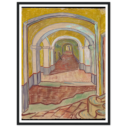 Corridor in the Asylum (1889) Art Print | Vincent van Gogh-Quipham Collections