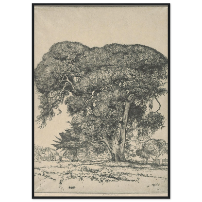 Cemetery Live Oak (1916) Art Print | Ernest Haskell-Quipham Collections
