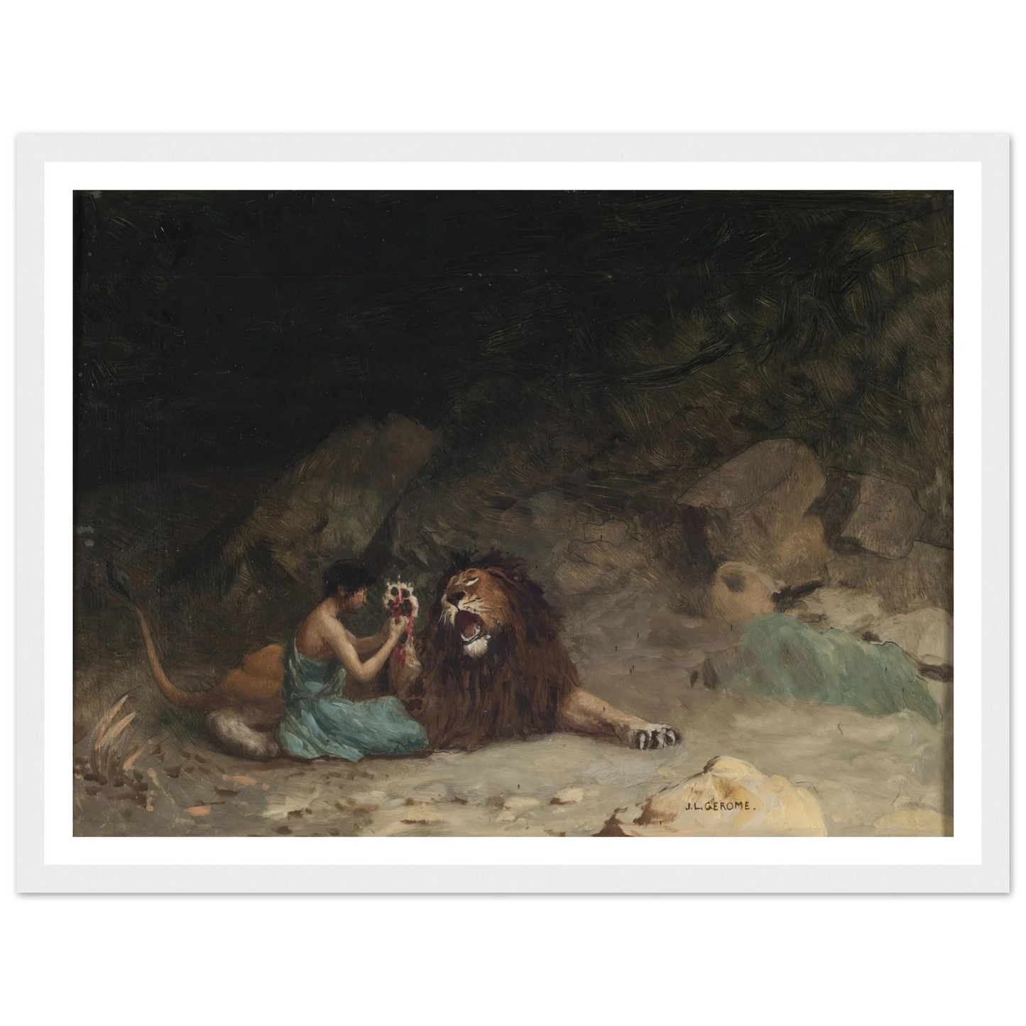 Androcles (circa 1902) Art Print | Jean Leon Gerome-Quipham Collections
