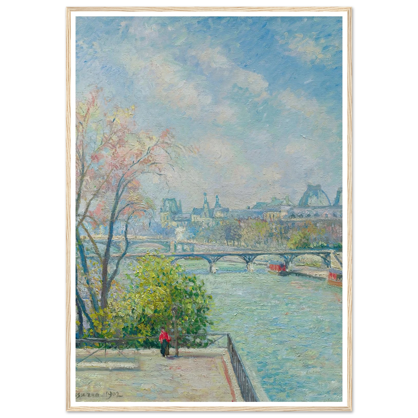 Le Louvre, Matin, Printemps (1902) Art Print | Camille Pissarro-Quipham Collections