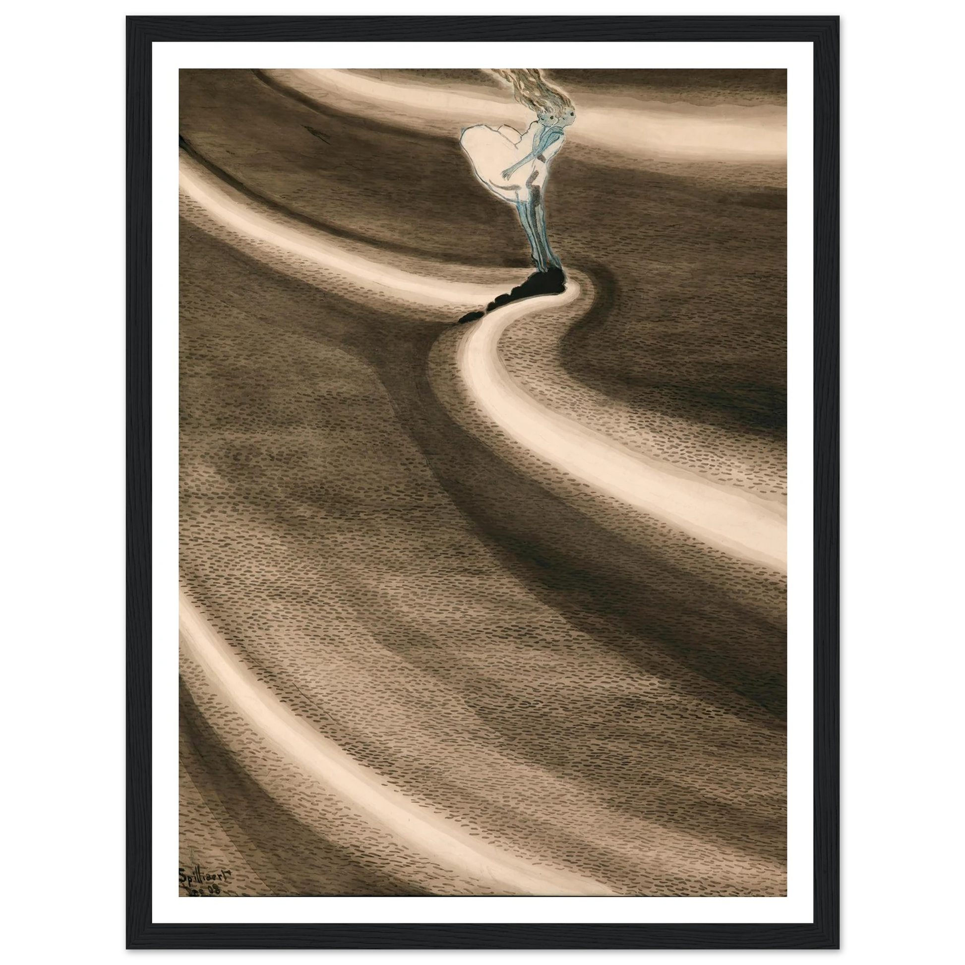Fillettes devant la vague (1908) Art Print | Leon Spilliaert-Quipham Collections