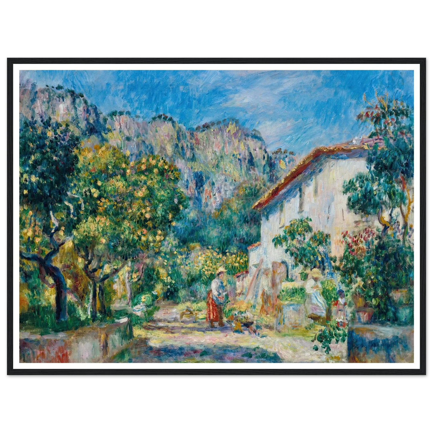 La Ferme de Magnanosc ou La villa Raynaud, Grasse (1893) Art Print | Pierre Auguste Renoir-Quipham Collections