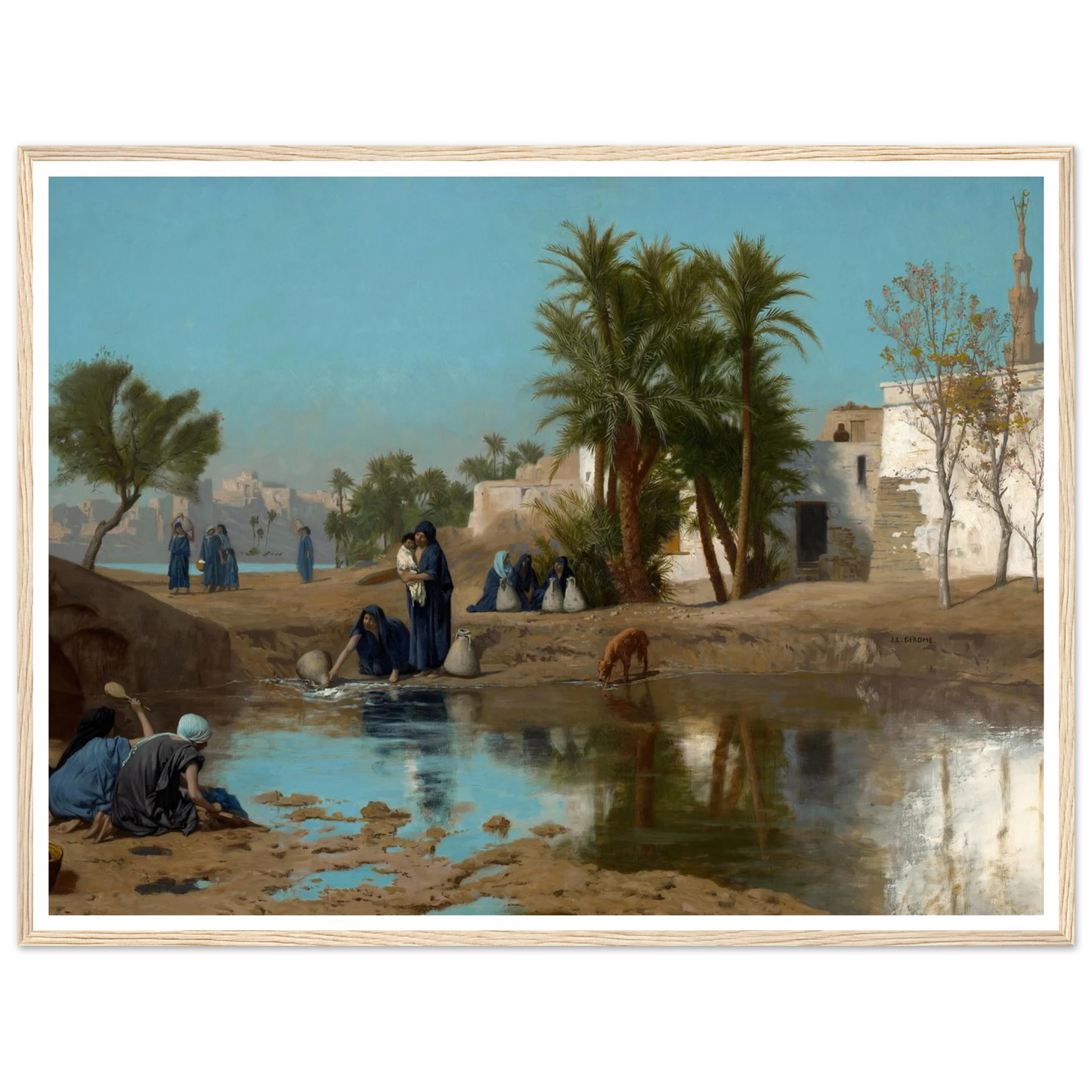 Fellah Women Drawing Water (c. 1873–75) Art Print | Jean Leon Gerome-Quipham Collections