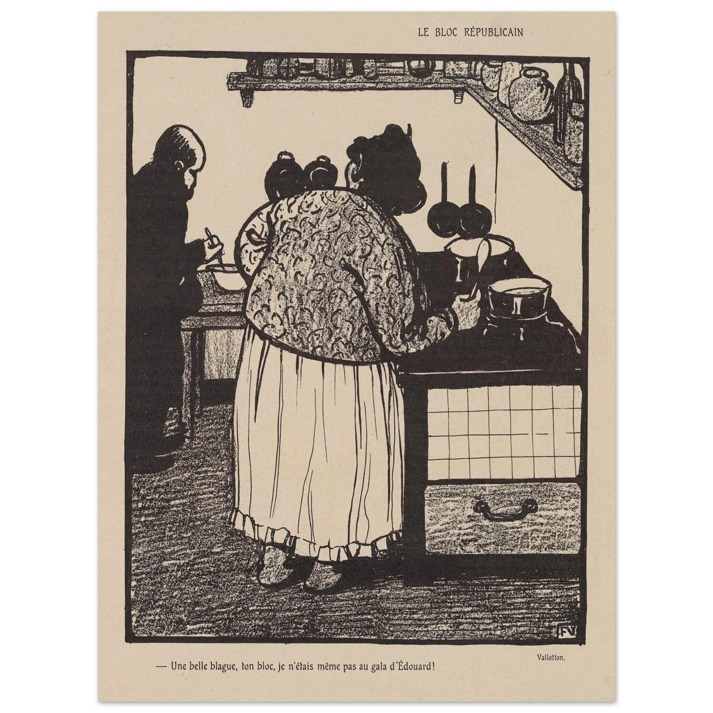 22 mai 1903 Art Print | Felix Vallotton-Quipham Collections