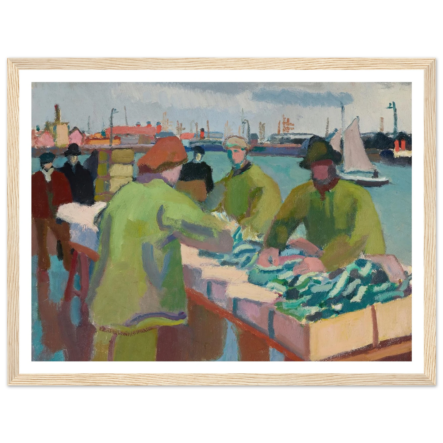 Le marché aux poissons (1904-1905) Art Print | Raoul Dufy-Quipham Collections