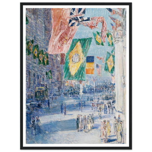 Avenue of the Allies; Brazil, Belgium (1918) Art Print | Childe Hassam-Quipham Collections