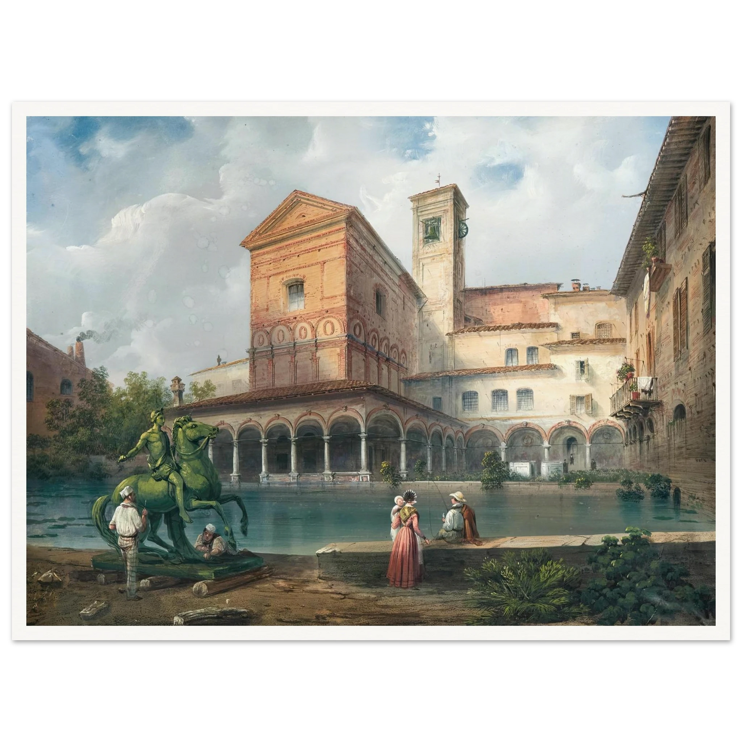 Milan, Church of Santa Maria alla Fontana Art Print | Carlo Bossoli-Quipham Collections