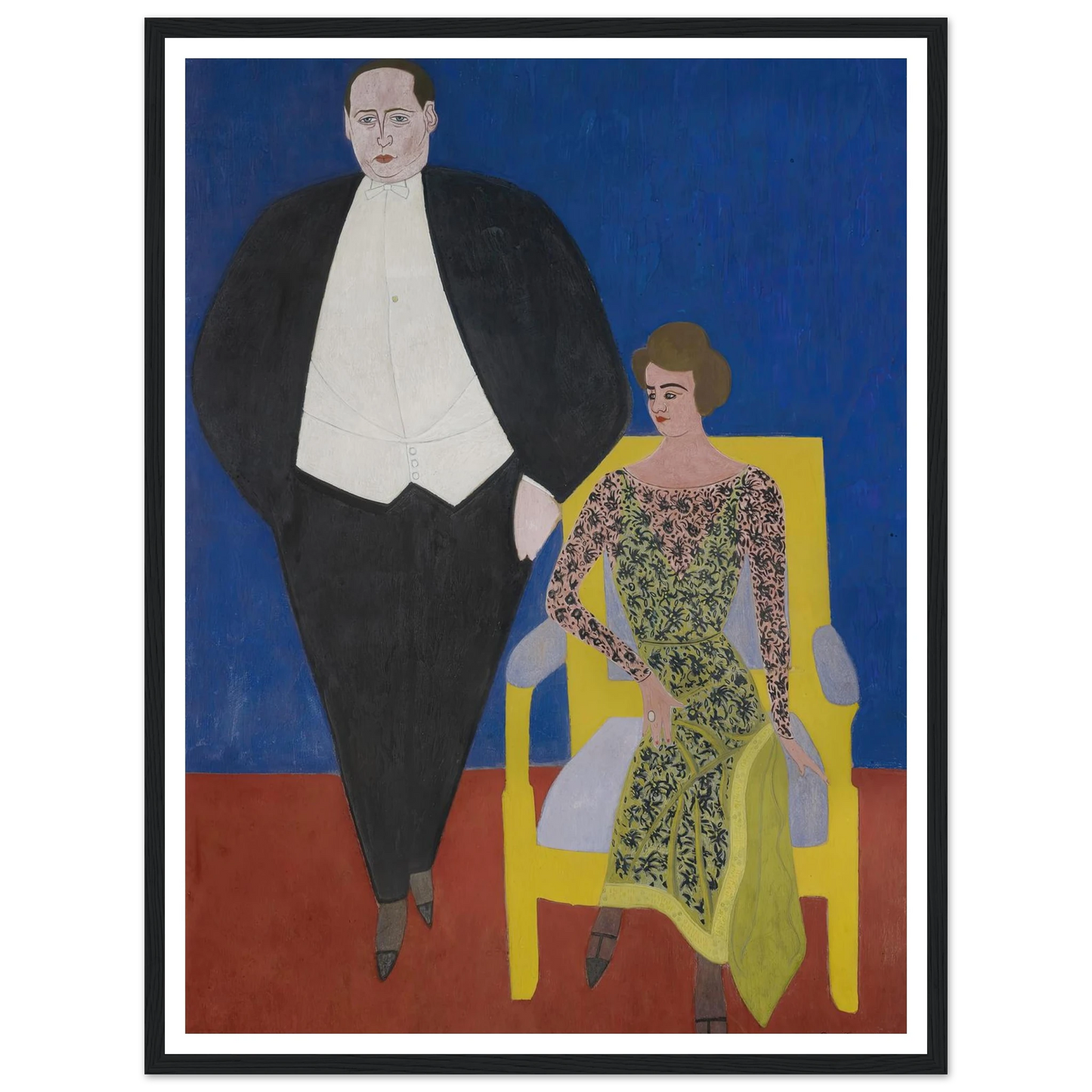 Portrait of Gustave en Norine Van Hecke (1920) Art Print | Leon Spilliaert-Quipham Collections