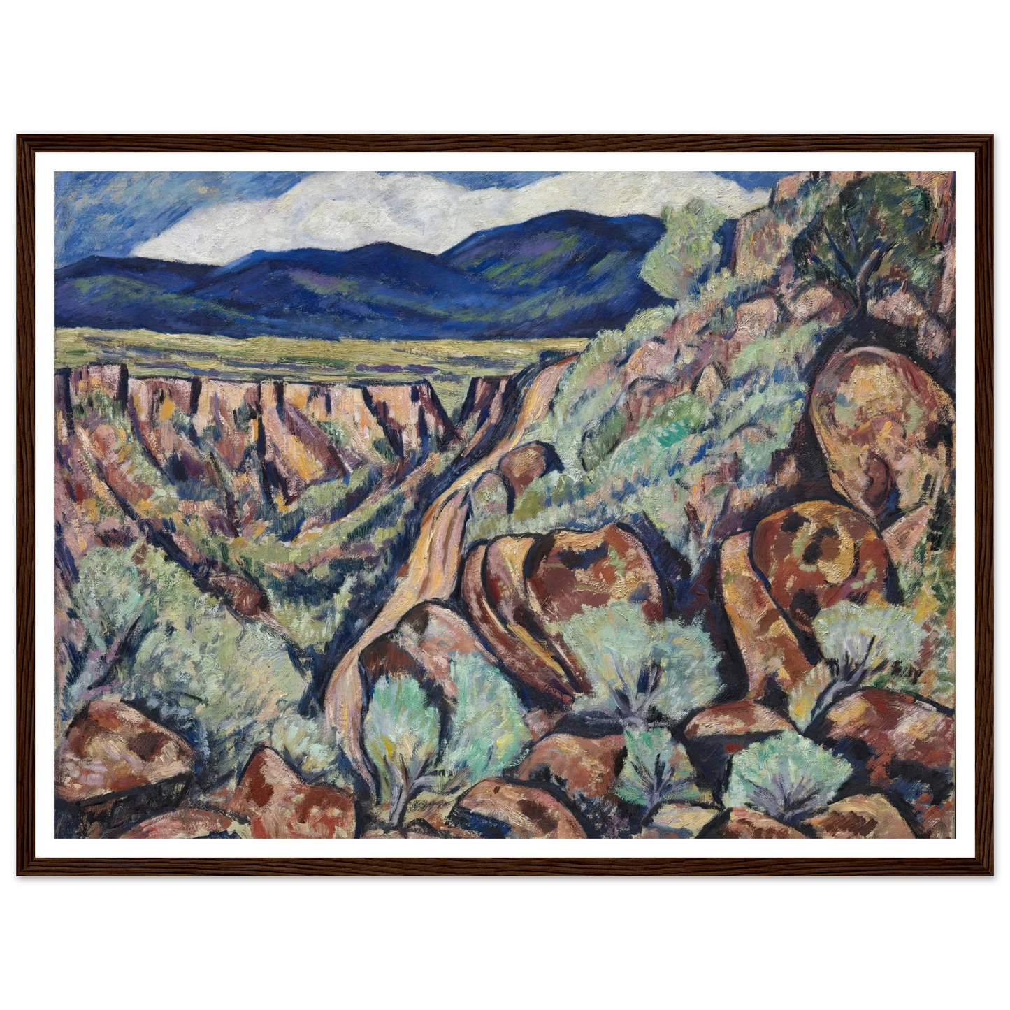 Landscape, New Mexico (1919 and 1920) Art Print | Marsden Hartley-Quipham Collections